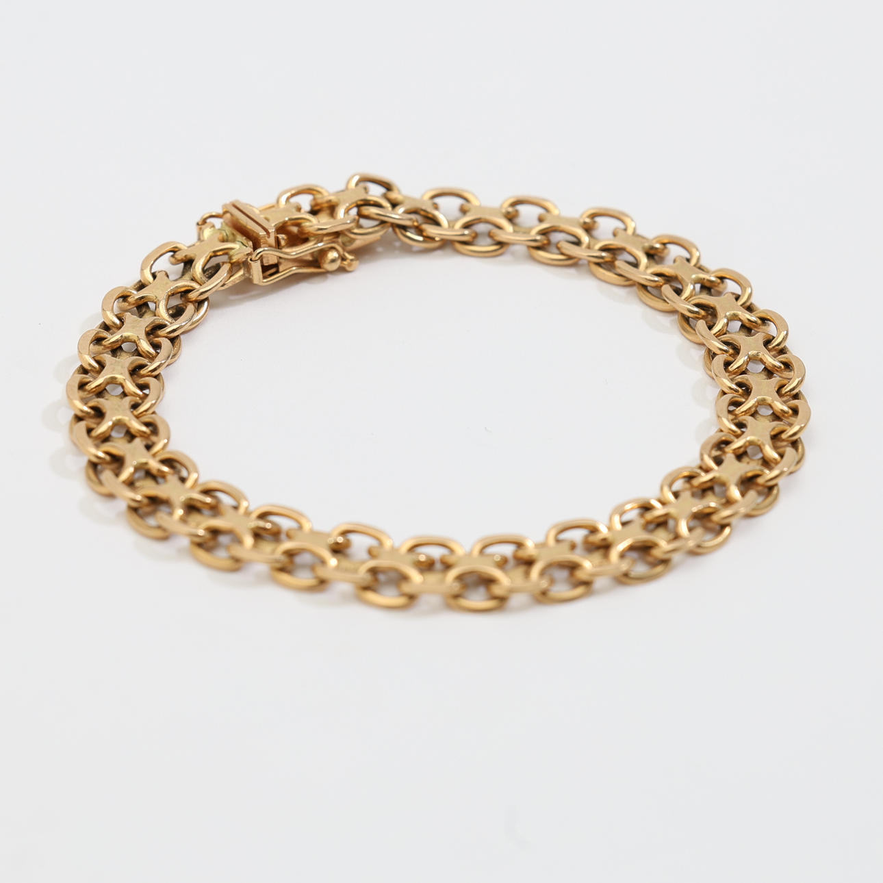BRACELET, 18K gold, x-link, Odengold, Köping.