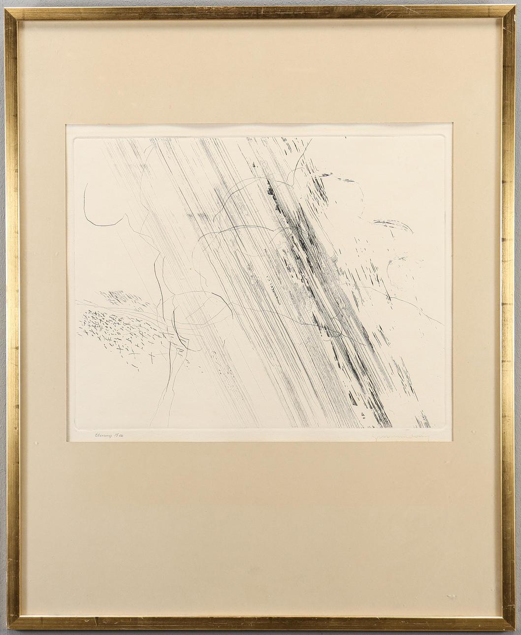 GUNNAR ODIN. Etching 15 ex, signed.