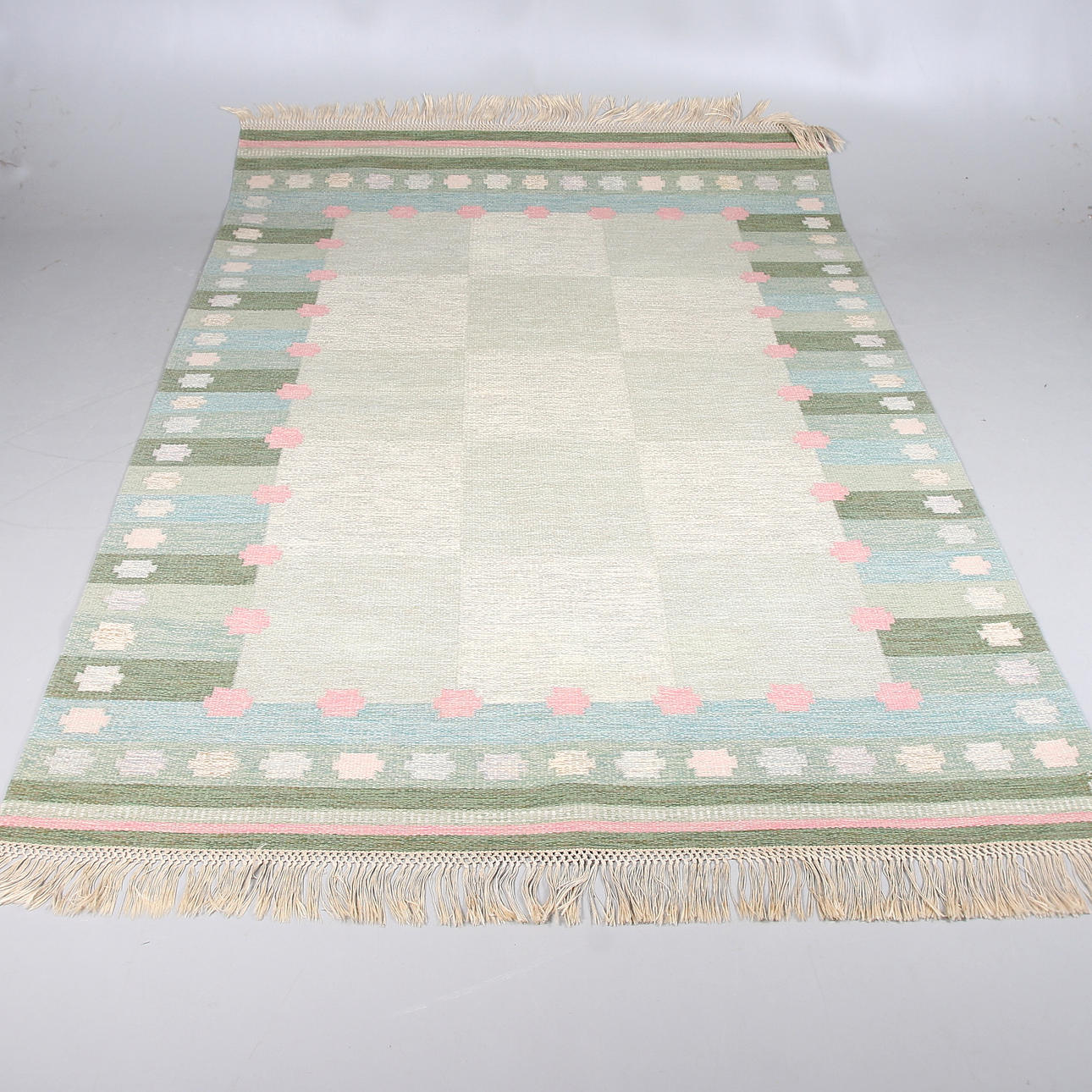 ANNA JOHANNA ÅNGMAN. Matta, Röllakan, ull, signerad "Å", 297 x 198 cm.