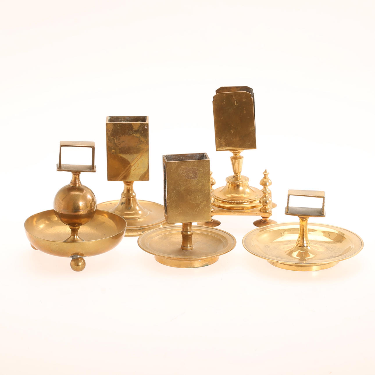 MATCH STAND, 5 piezas, latón.