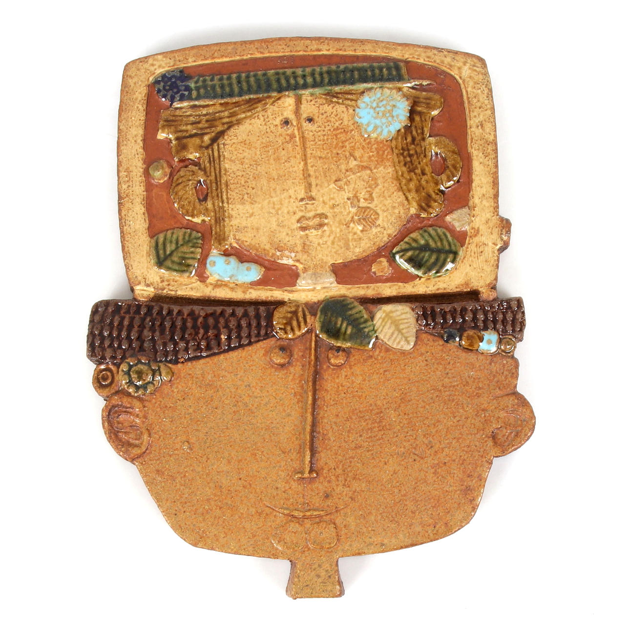 Una placa de pared de gres, «Luma-TV», Stig Lindberg, Gustavsberg.