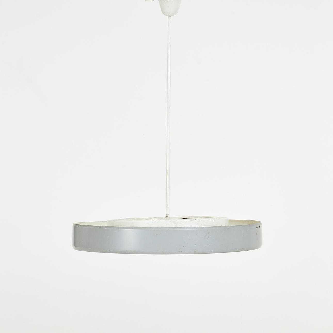 CEILING LAMP. Mid 20th century, lacquered metal frame, plexiglass, six light points.