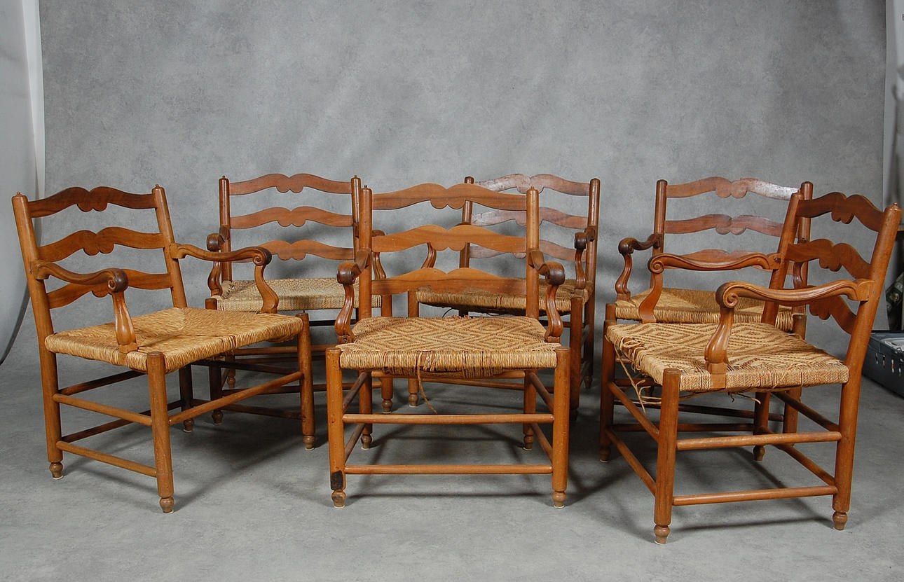 GRIPSHOLMSSTOLAR 6 st 1800-tal.