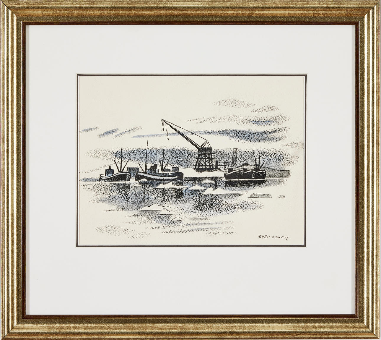 GUNNAR BRUSEWITZ. Port Motif.