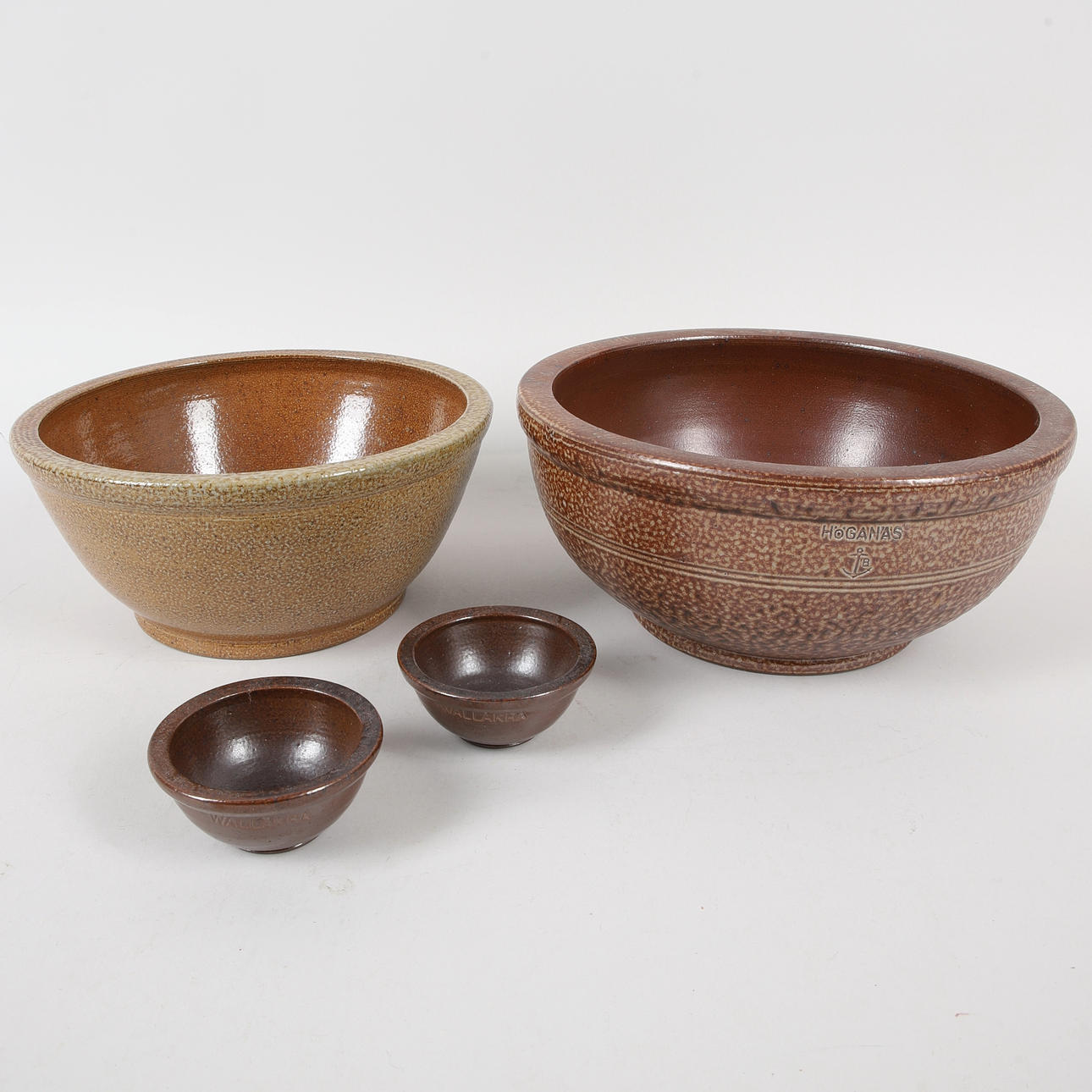 A set of 4 stoneware bowls, Wallåkra.