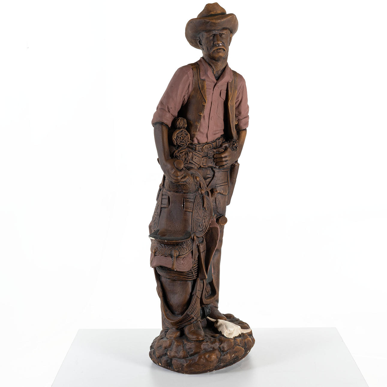 SKULPTUR, konstmatrial, Cowboy.