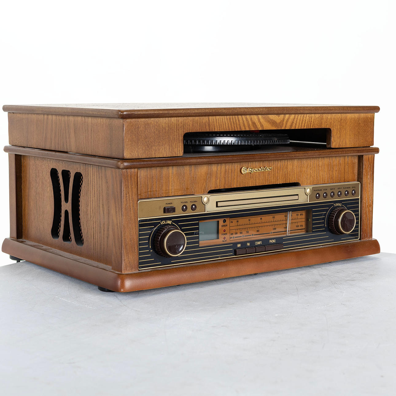 COMPACT STEREO, RETRO STYLE, ROADSTAR, CONTEMPORARY.