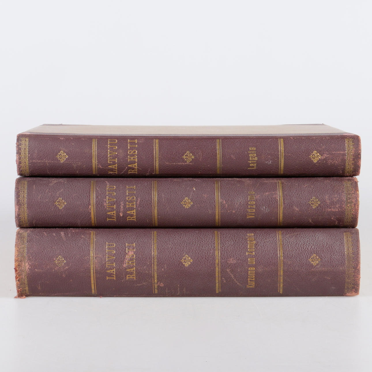 BÖCKER, 3 st. Om folkkonst, Latvju Raksti, Riga, tidigt 1900-tal.