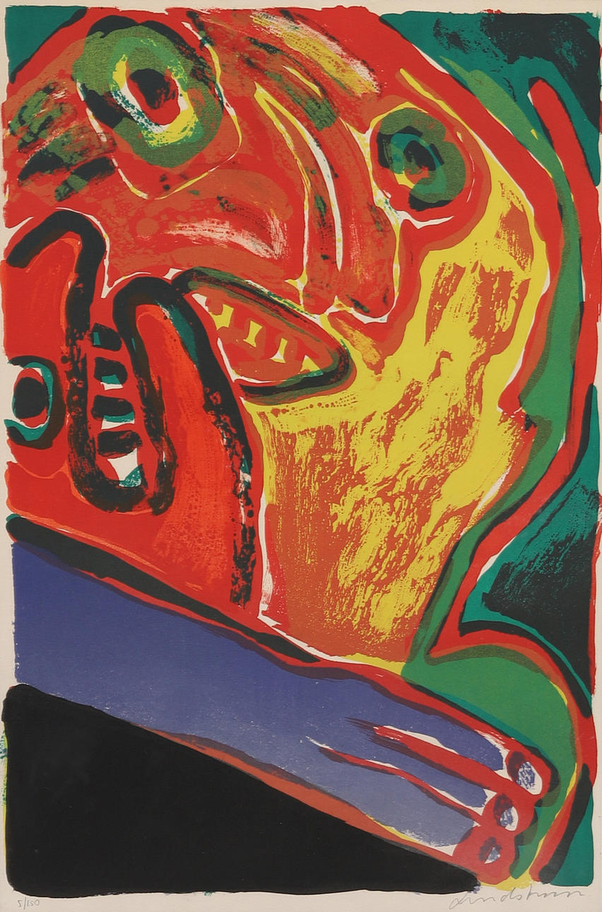 BENGT LINDSTRÖM. LITHOGRAPH IN COLOUR, signed and numbered 5/150.