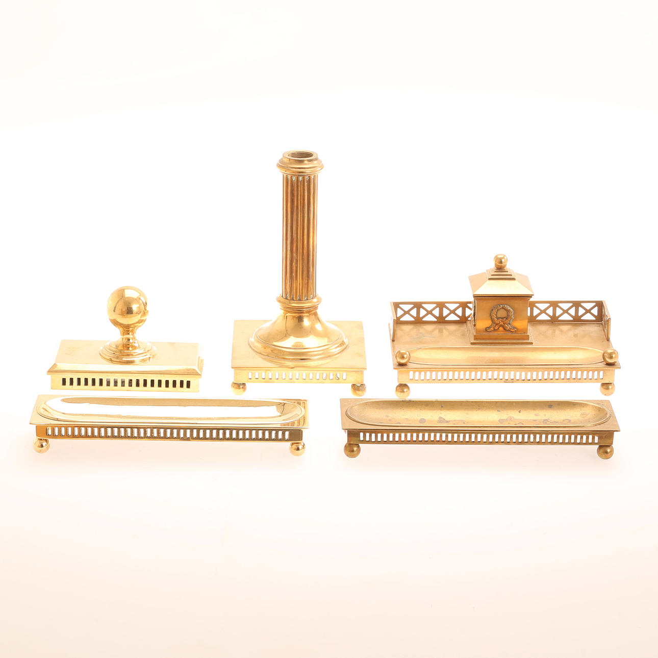 MESSINGOBJEKTE, 5-TEILIG, GITTERMODELL.