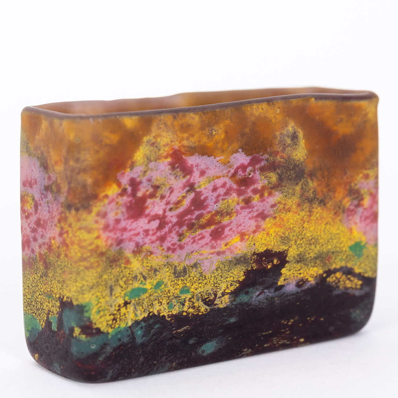 DAUM. Small vase with powder melts, Nancy.