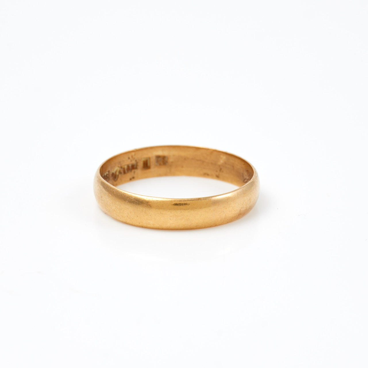 RING, 18k gold smooth, JAS H. 1882.