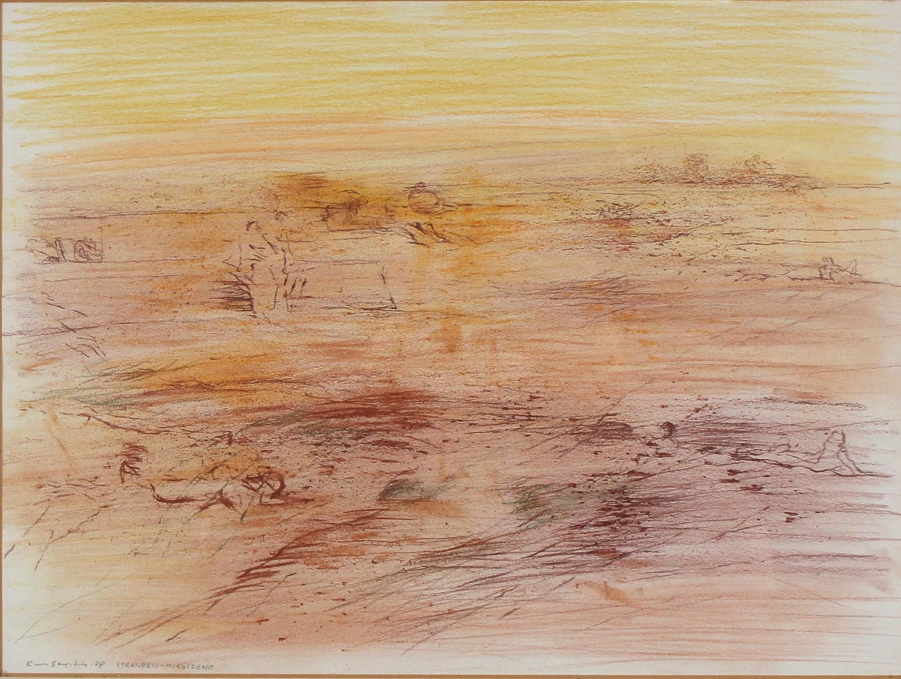 RUNE BERGSTRÖM. Chalk, signed and dated.