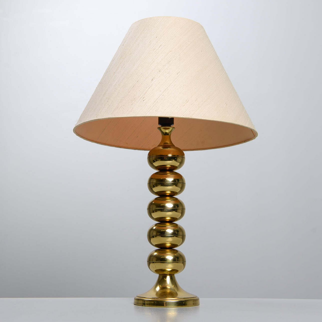 TABLE LAMP, BRASS, ENCO no 68.