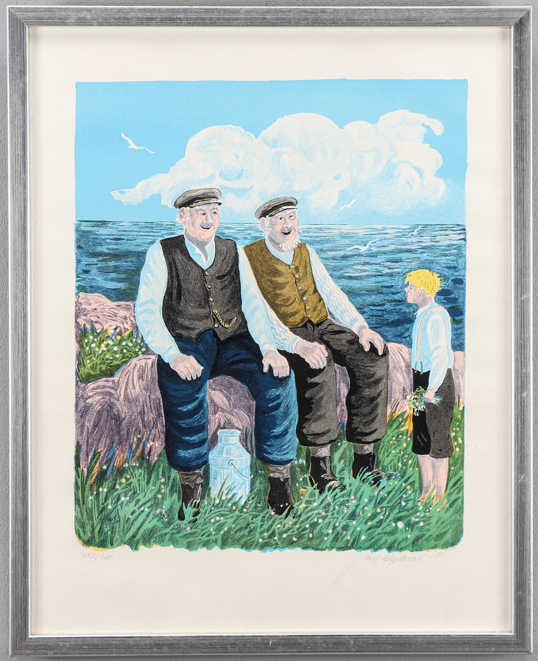 BERT HÅGE HÄVERÖ. Lithograph 342/360, signed.