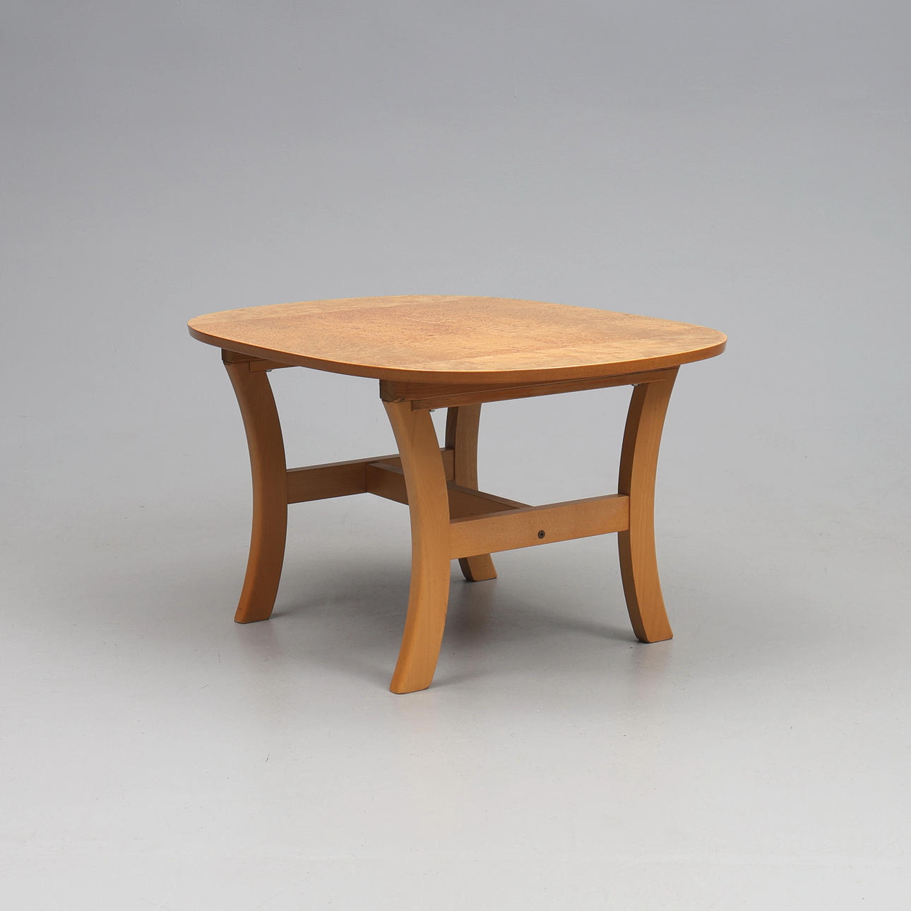 COFFEE TABLE, table top masur birch veneer, 1900/2000's.