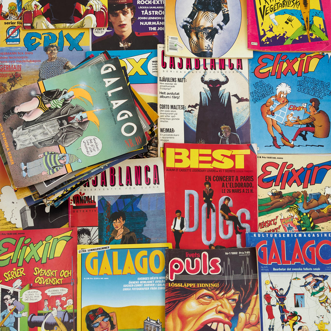 COMIC BOOKS, for adults, approx. 45 pcs, including Pox, Epix and Elixir, 1980s.