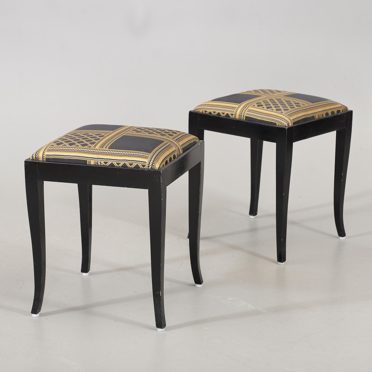 A pair of mid 20th century stools.