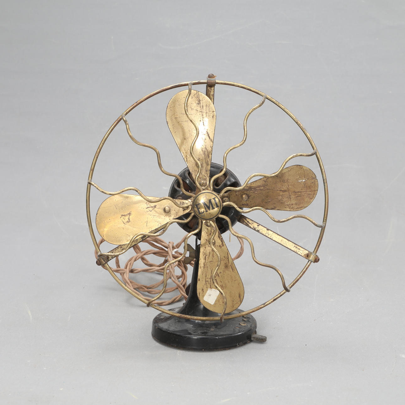 A table fan, E.M.I, Utrecht, early 20th century.