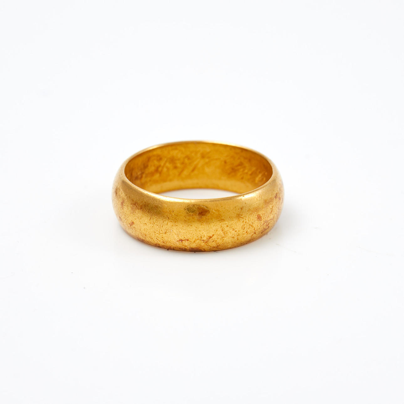 RING, 23k gold, smooth, L&E, 1906.