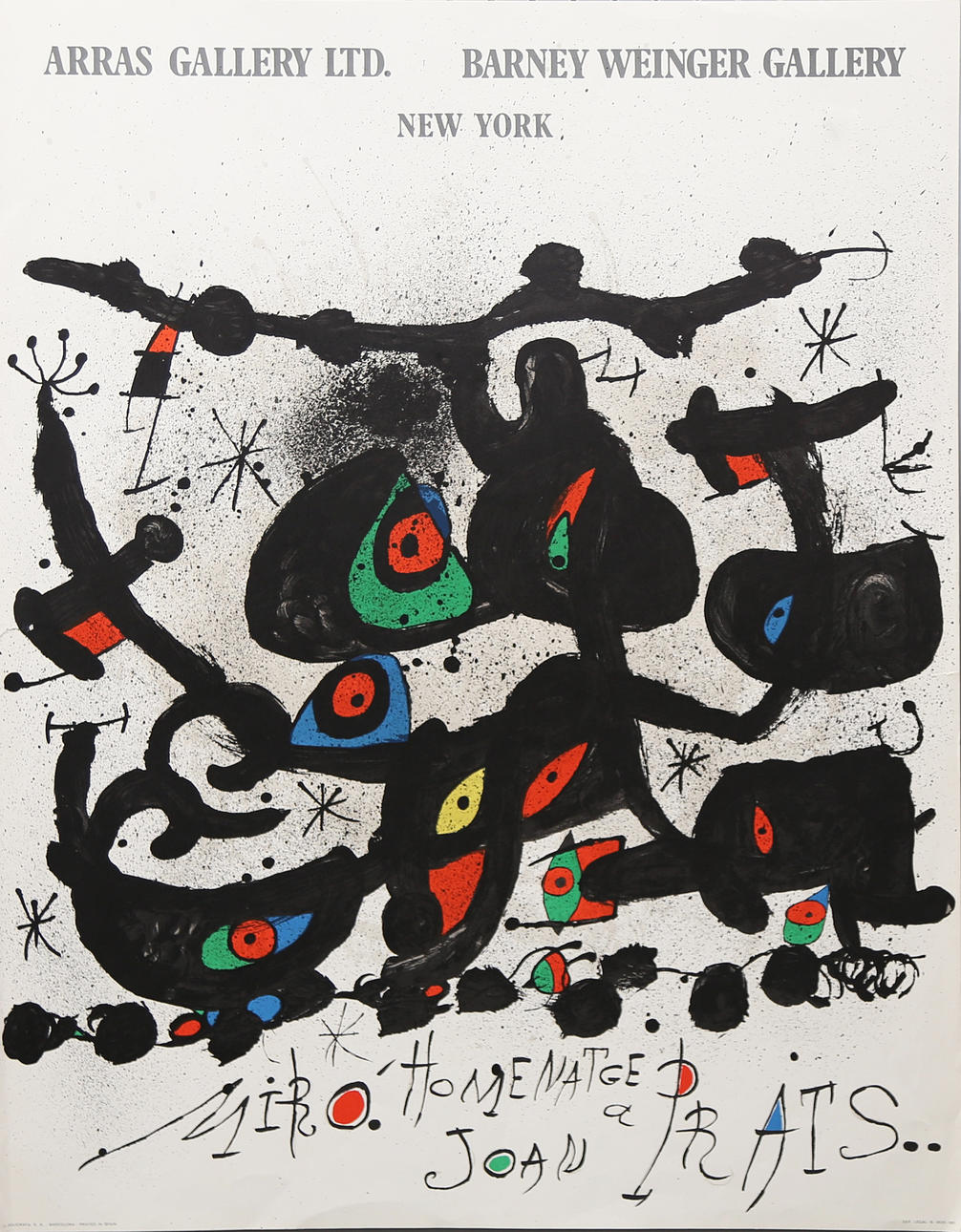 JOAN MIRÓ. NACH. „Hommage an Joan Prats“.