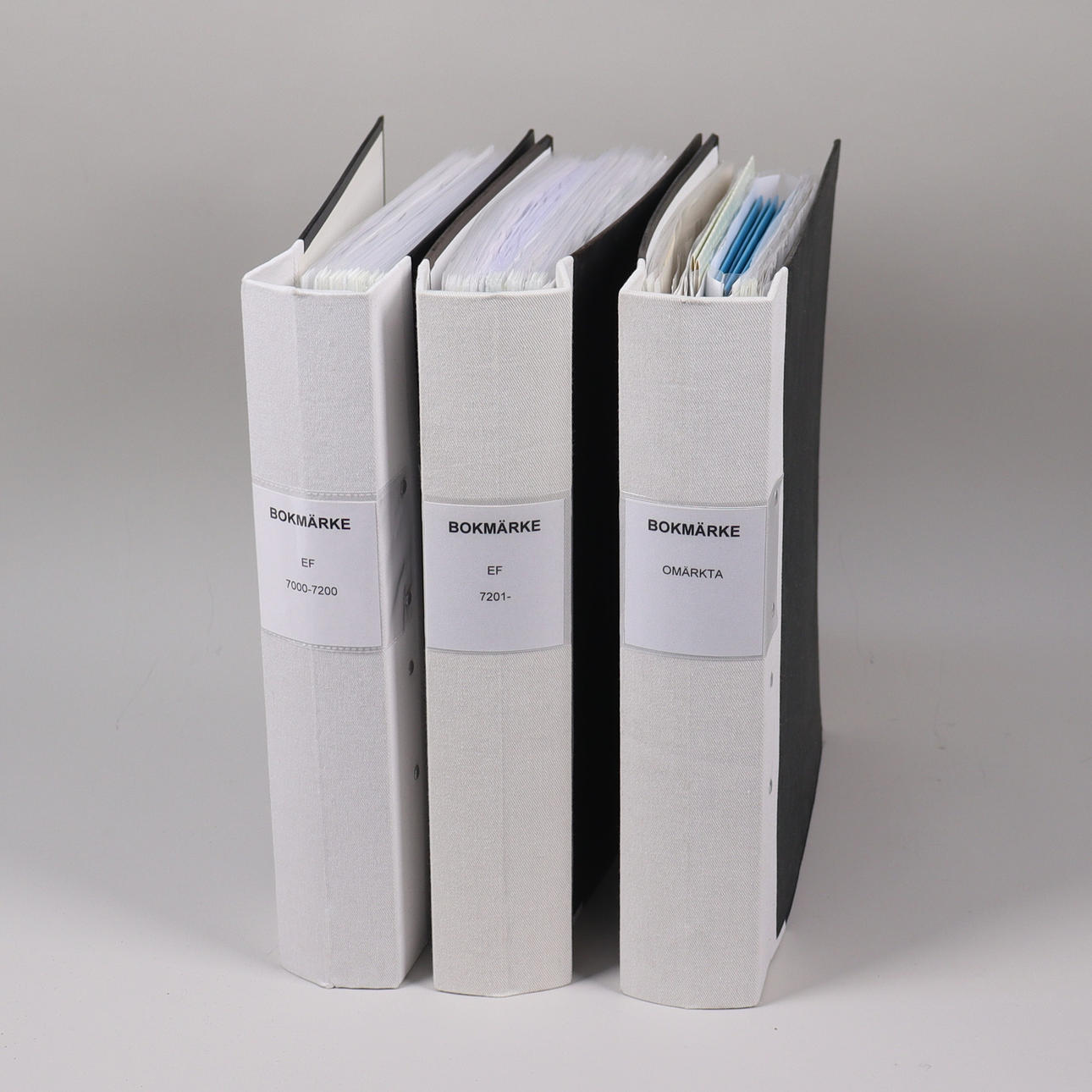 BOOKMARKS, EF, Germany etc., 3 binders.