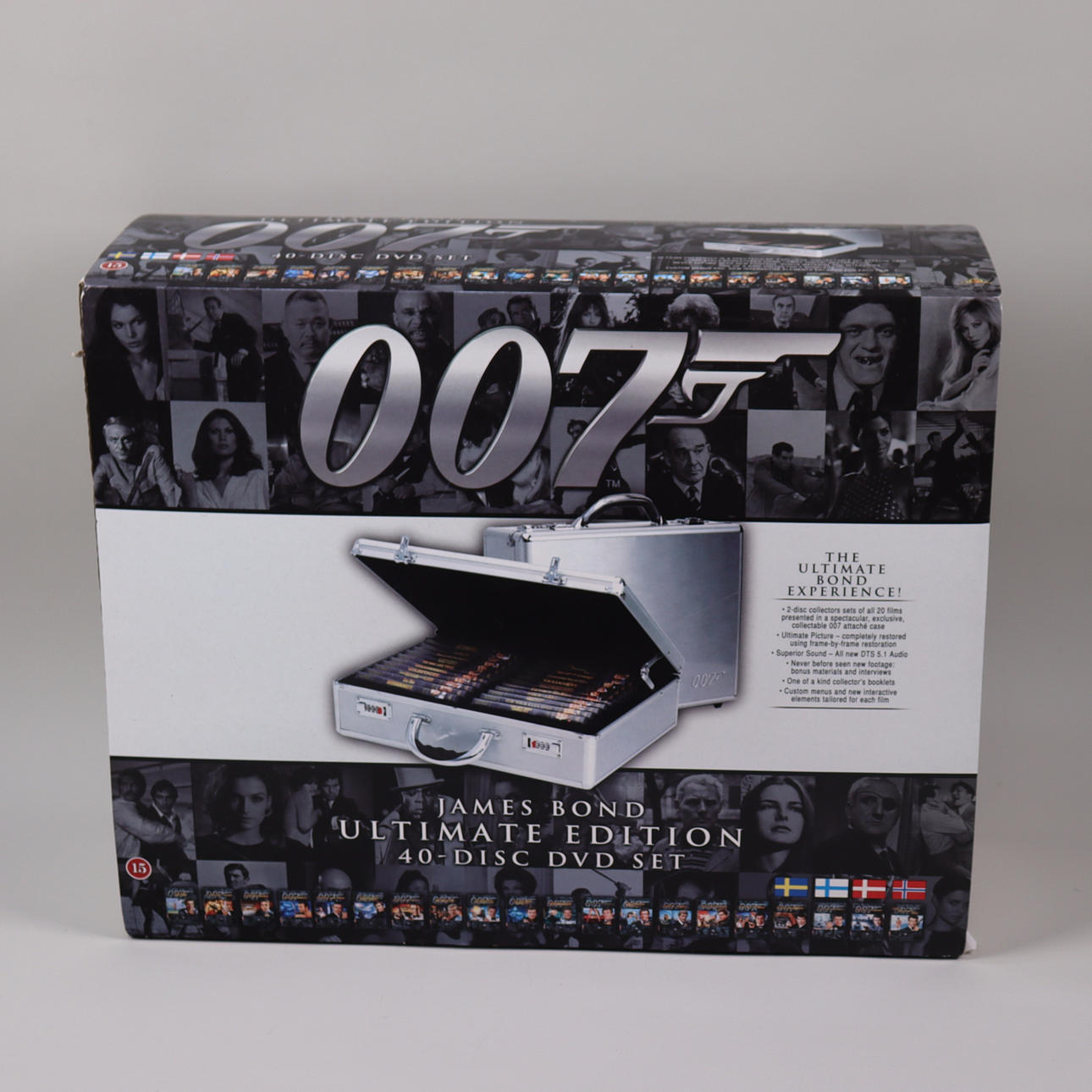 JAMES BOND Ultimate Edition 40-disc DVD set.