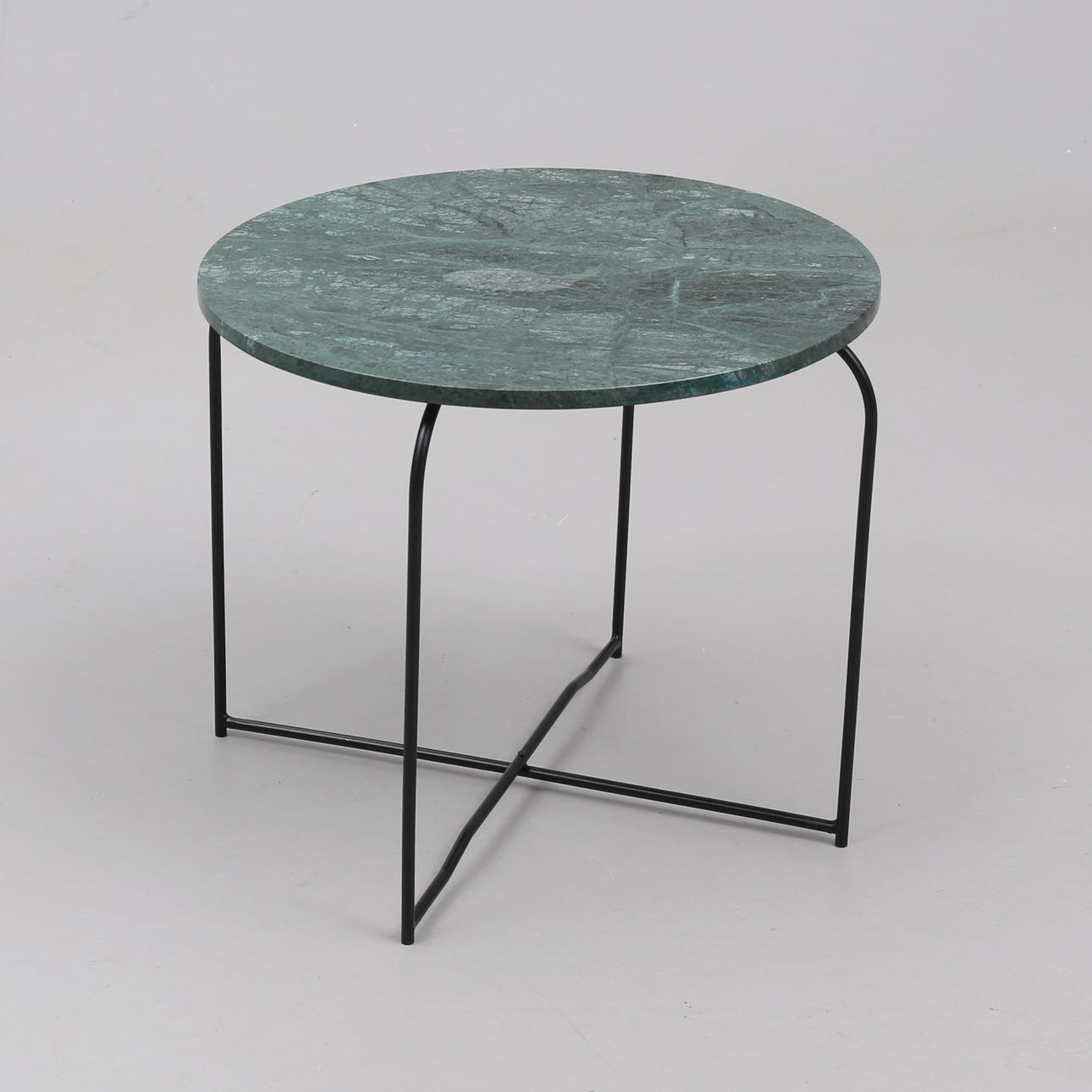 A 1900/2000 century metal/stone tray table.