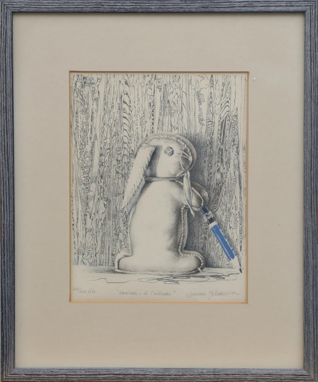 JANEIN JOHANSSON. LITO, signed.