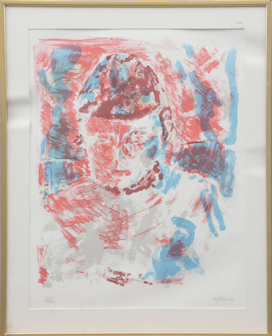 BENGT RINDNER. LITO, signed.