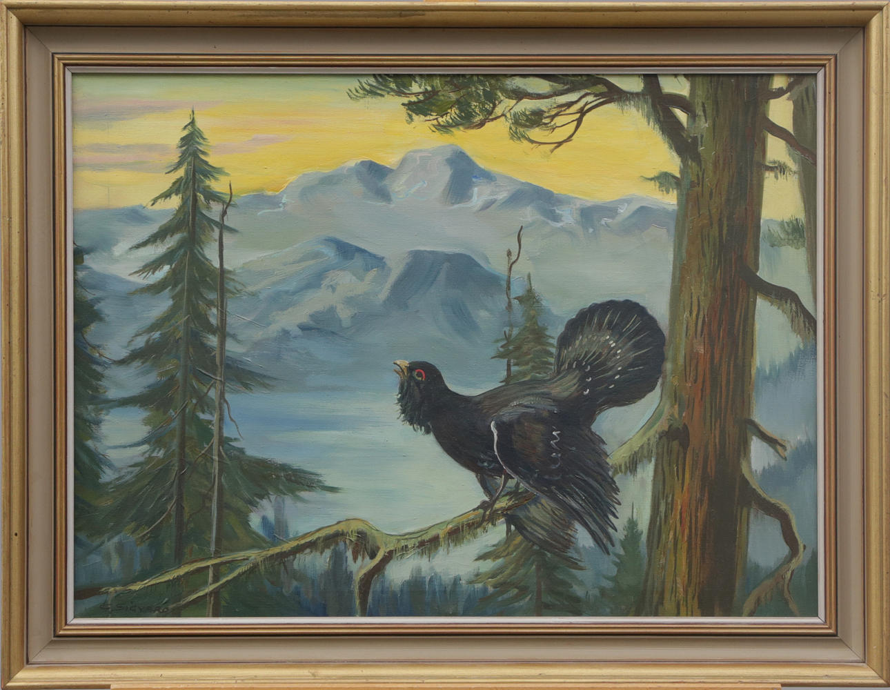 OIDENTIFIERAD KONSTNÄR. OIL, on canvas, signed G Sigvard.