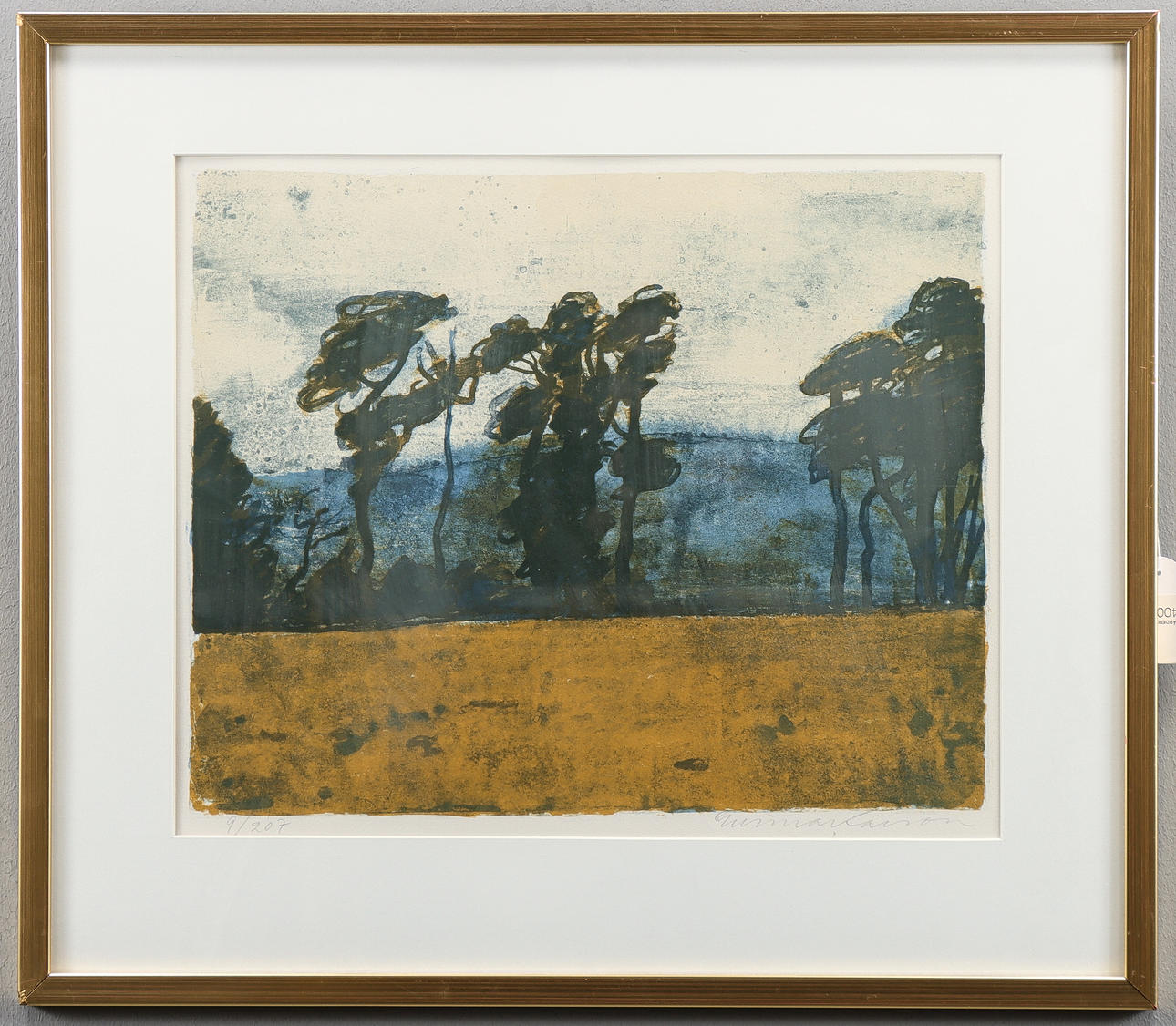 GUNNAR LARSSON lithograph 9/207, signed.