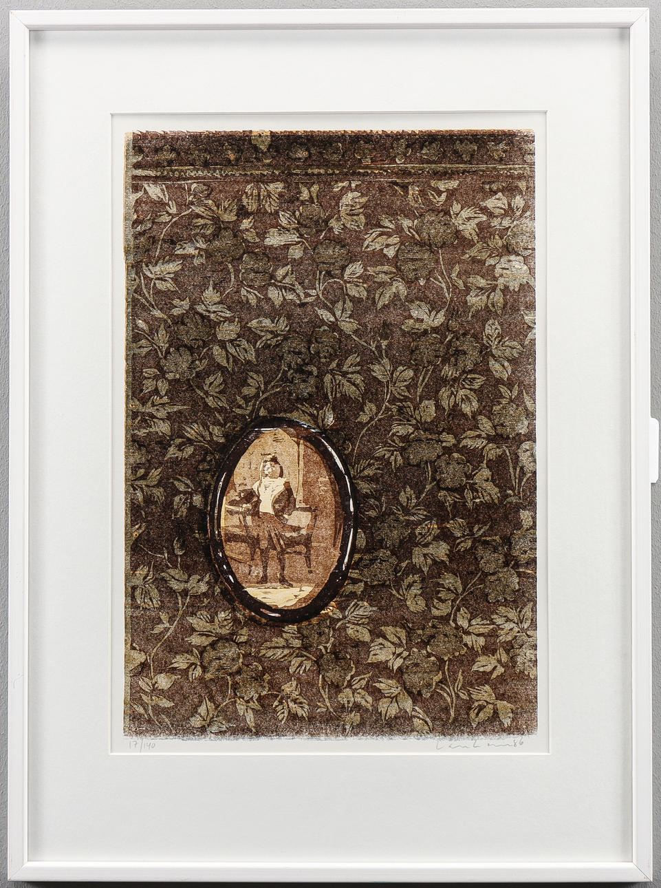 LARS LERIN. Woodcut 17/140, signed -86.