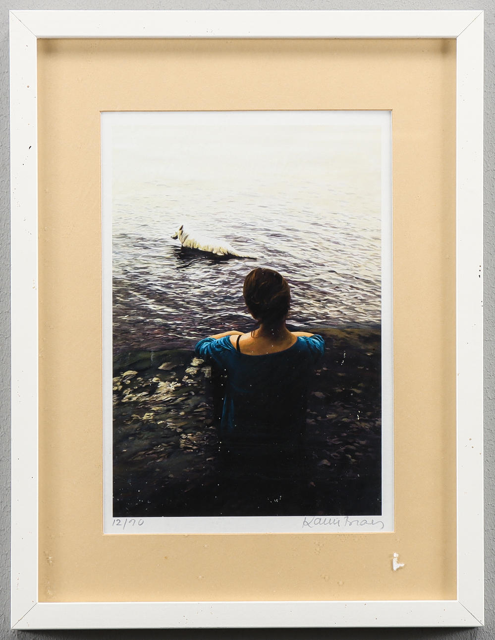 KARIN  BROOS. Color offset 12/90 signed.