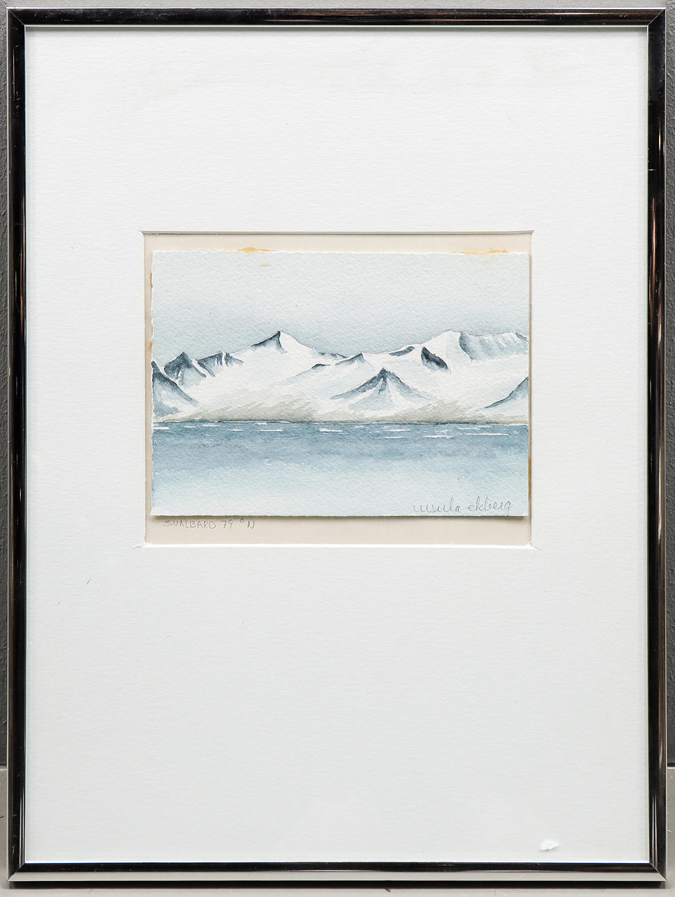 URSULA EKBERG watercolour, signed.