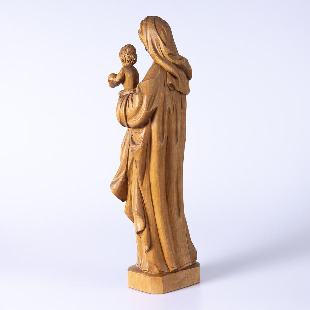 ATTRIBUTED TO CONRAD MORODER, SÜDTIROL. Madonna and Child Carved