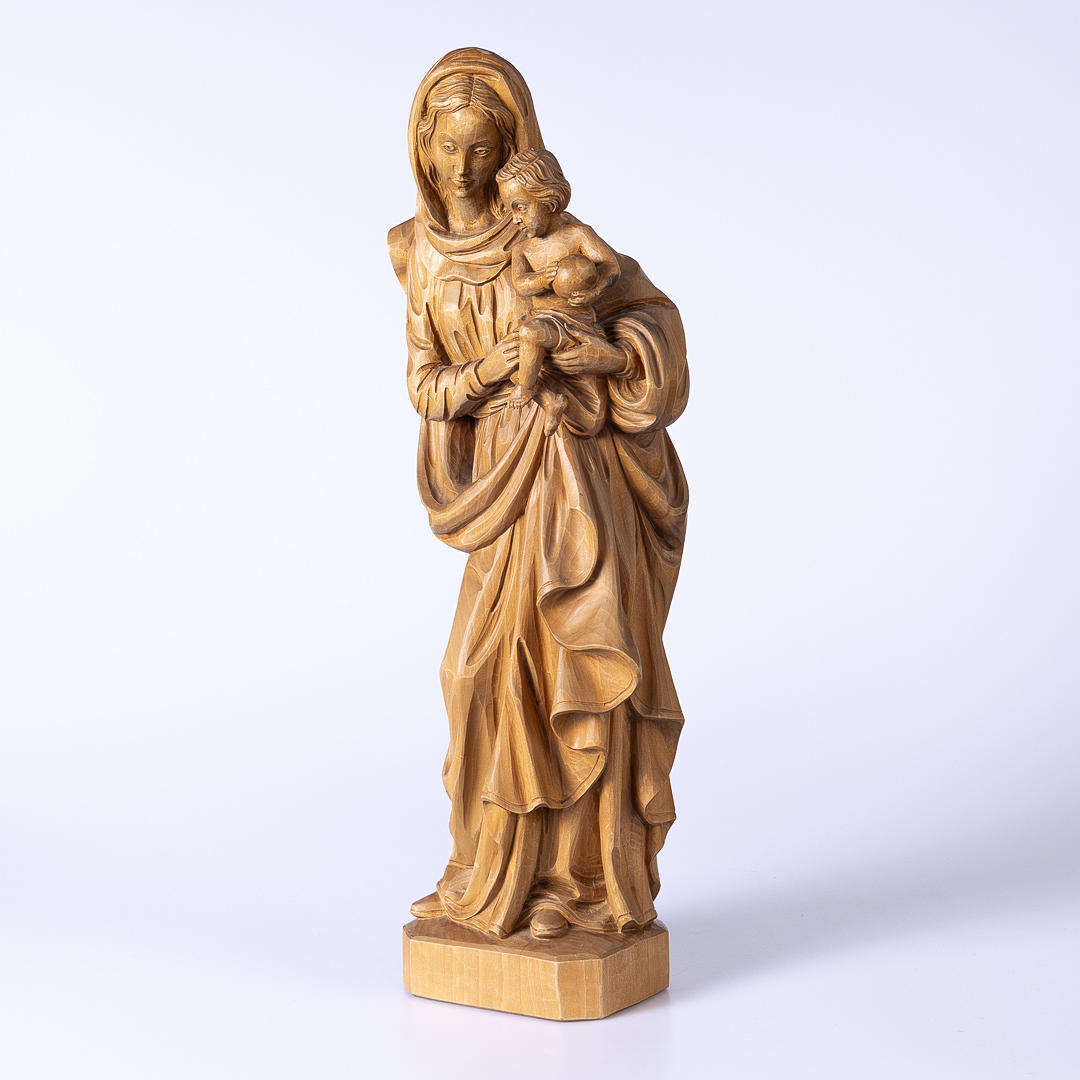 イタリア　Conrad Moroder社　木彫り人形 ATTRIBUTED TO CONRAD MORODER, SÜDTIROL. Madonna and Child Carved