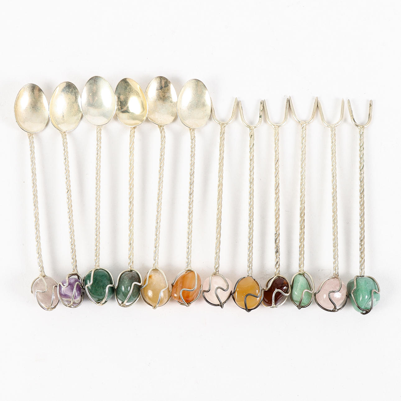 COCKTAIL BESTIK sølv, formentlig Sydamerika.