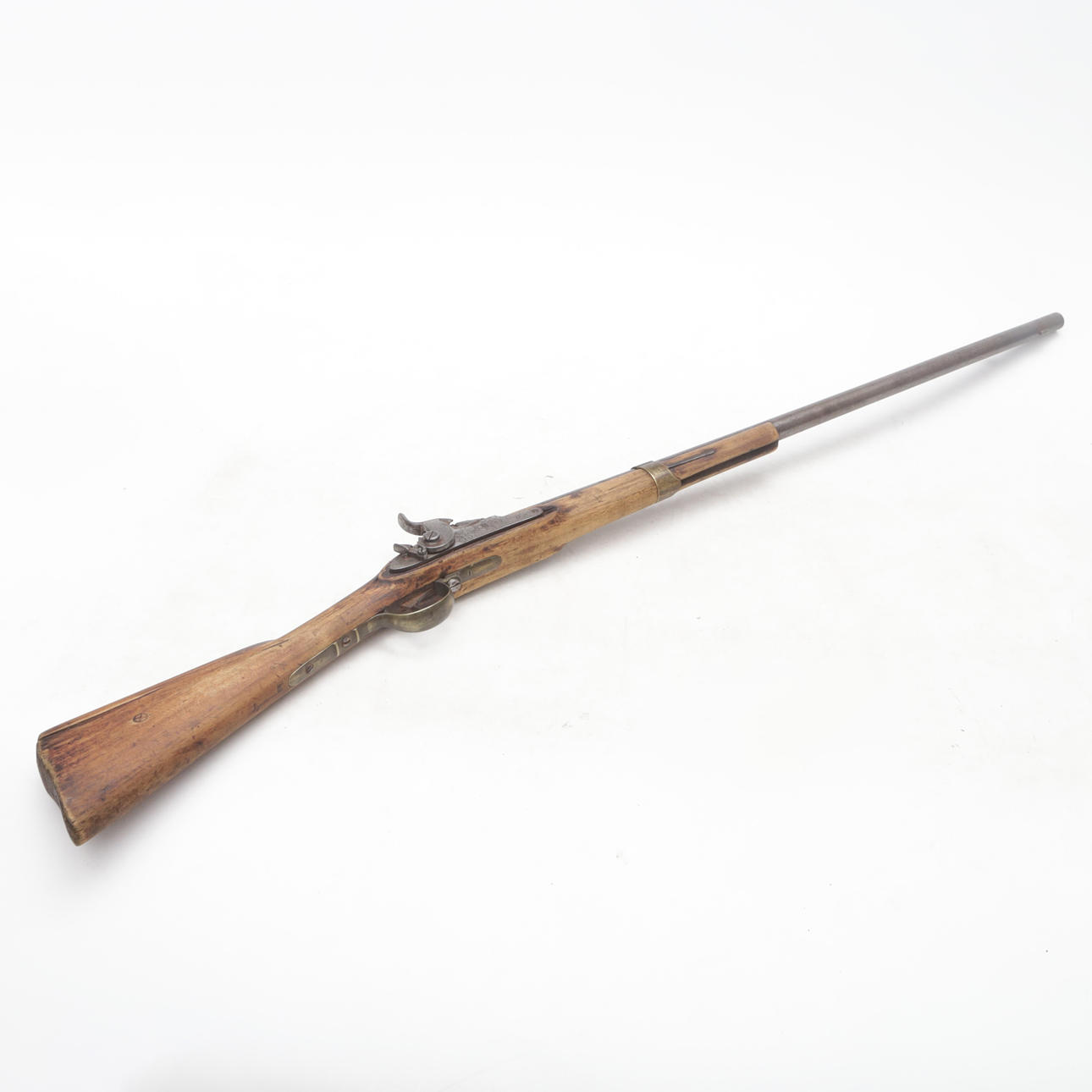 A 19th century breech-lock rifle.