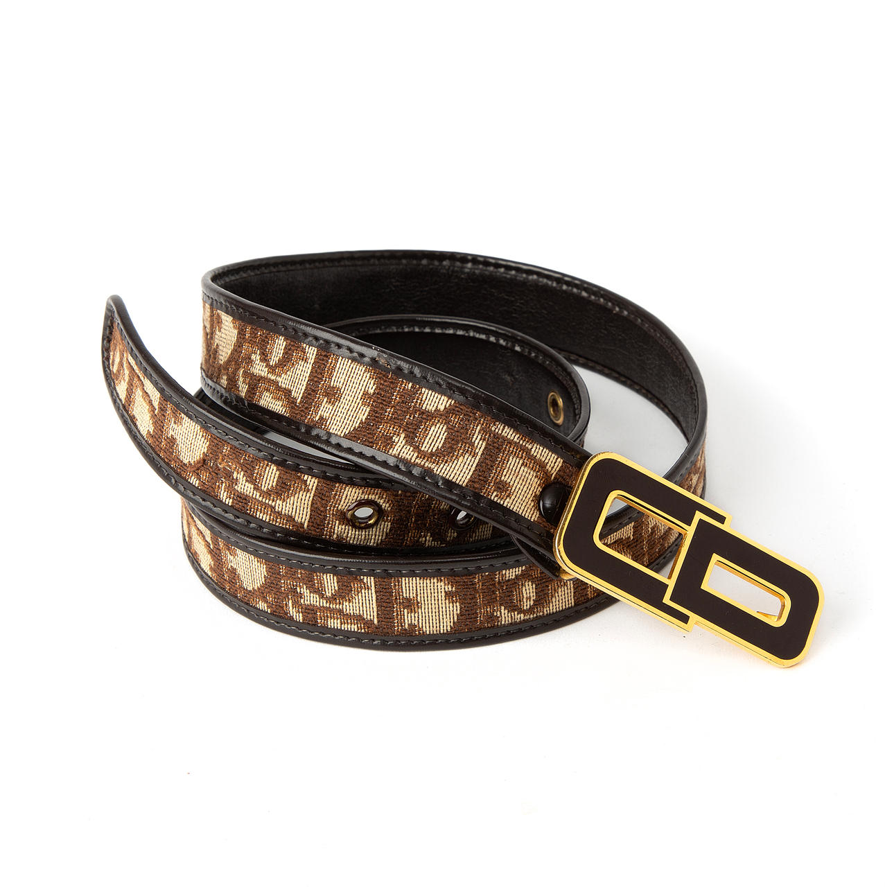 CRISTIANO DIOR. Cinturón, lona.