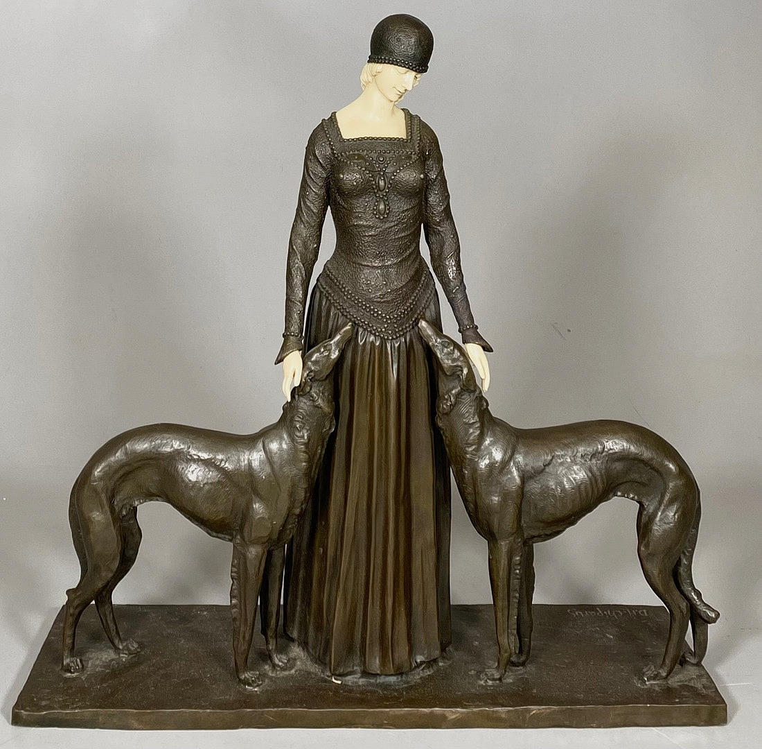 DEMETRE CHIPARUS. Replication. FRIENDS FOREVER. BRONZE AND RESIN.