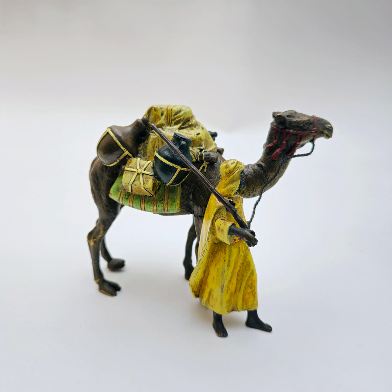 AUSTRIAN ARAB BRONZE WITH CAMEL. BERMAN. SEAL.