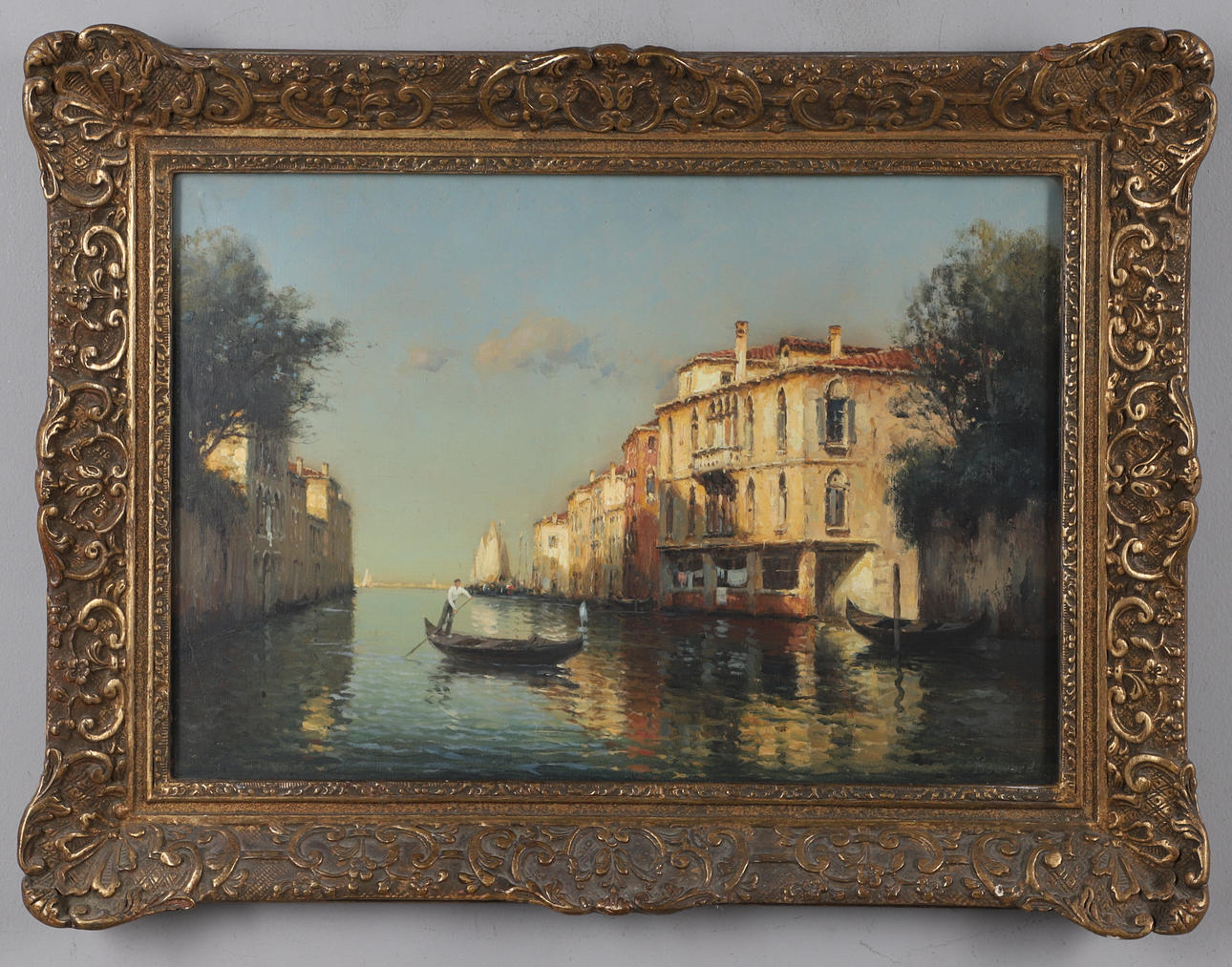 ANTOINE BOUVARD (1870-1956). A QUIET VENETIAN BACKWATER.