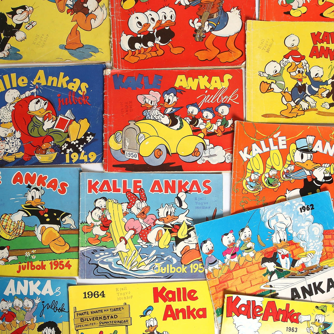 KALLE ANKAs JULBOK, 12 st, 1946-58.