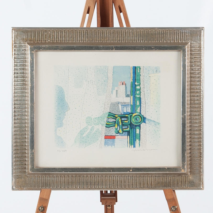 AXEL OLSON. Lithograph, signed and numbered 66/260.