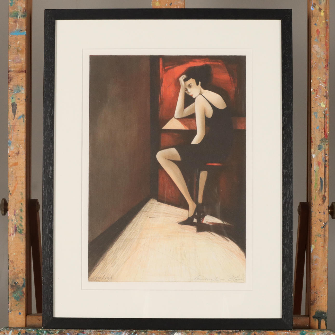 OLGA SEMENOVA. LITHOGRAPHY, signed and numbered.