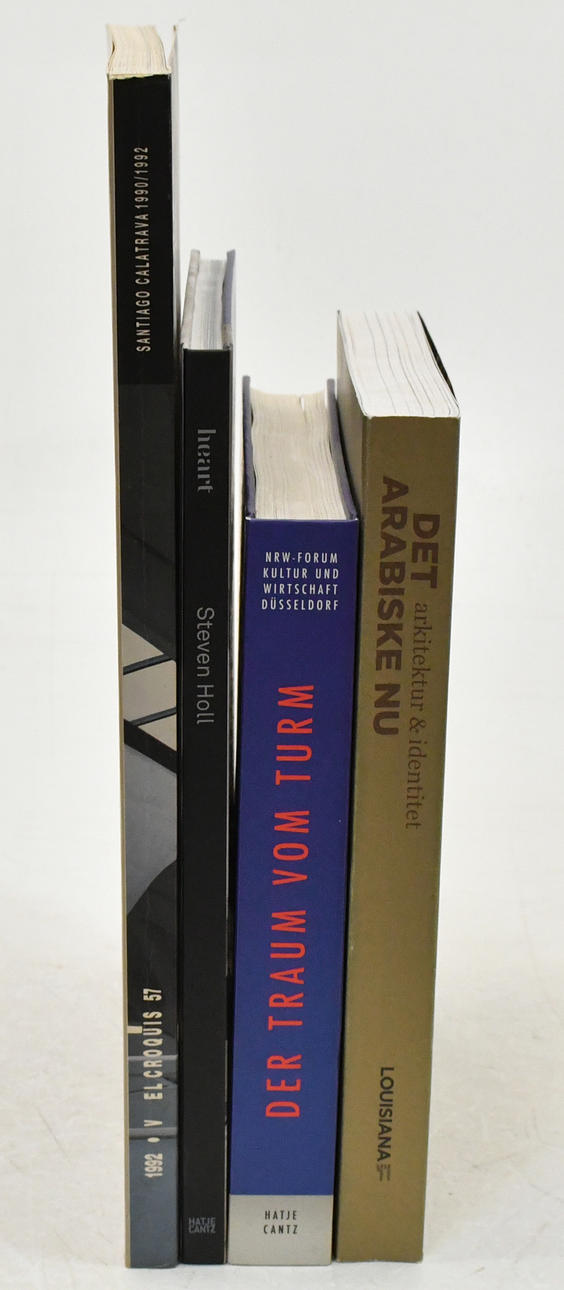 Bøger om international moderne arkitektur. 4 bind.