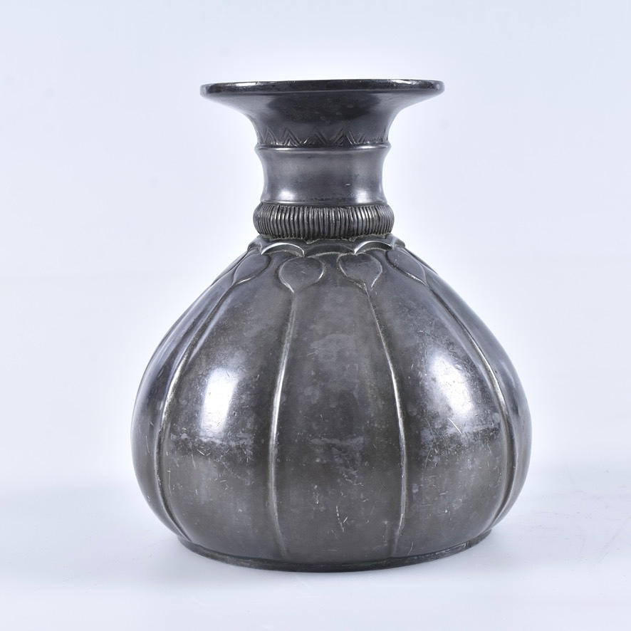 Vase, tin, Just Andersen, Denmark.