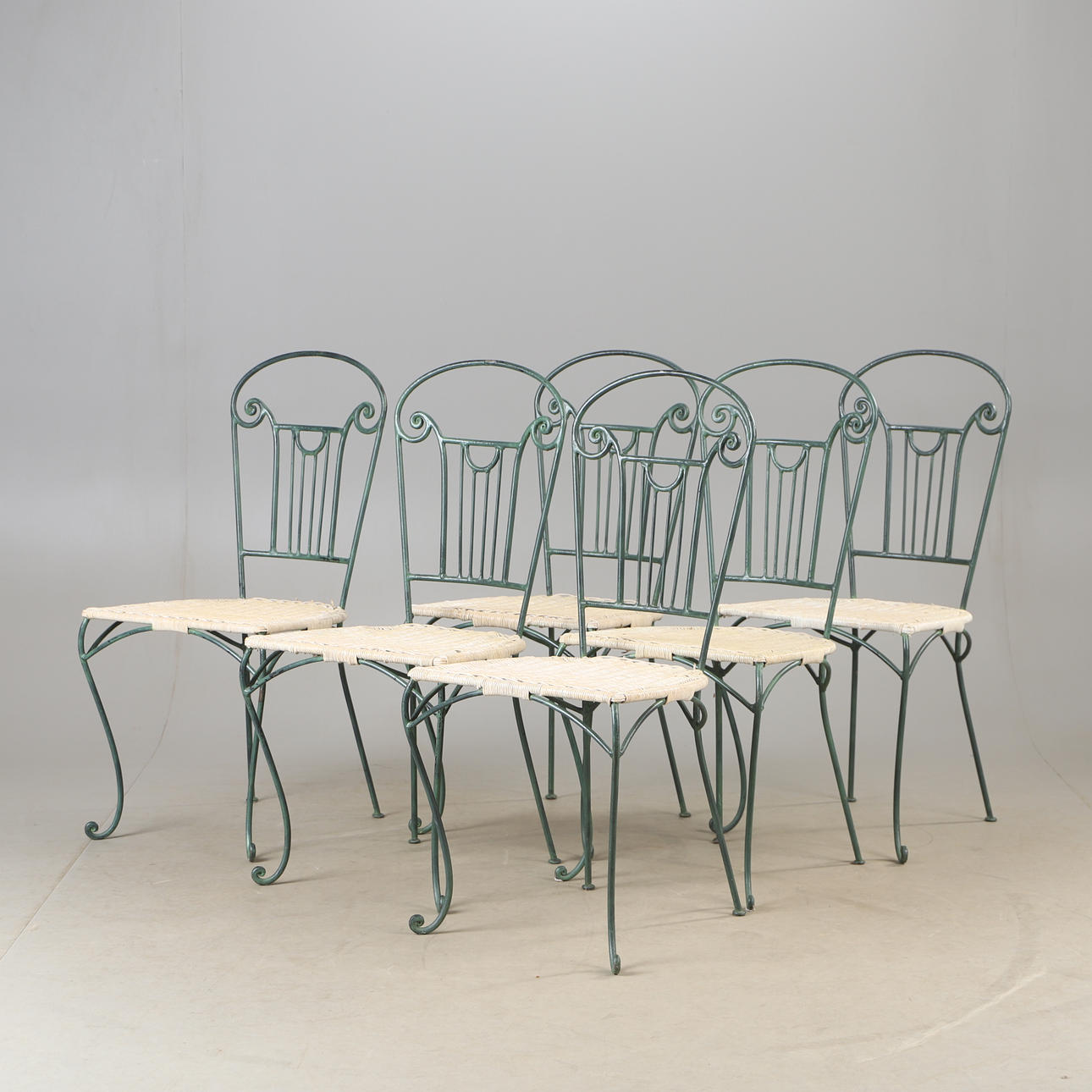 PUUTARHATUOLIT, 6 kpl, kiiltävä/rottinki.