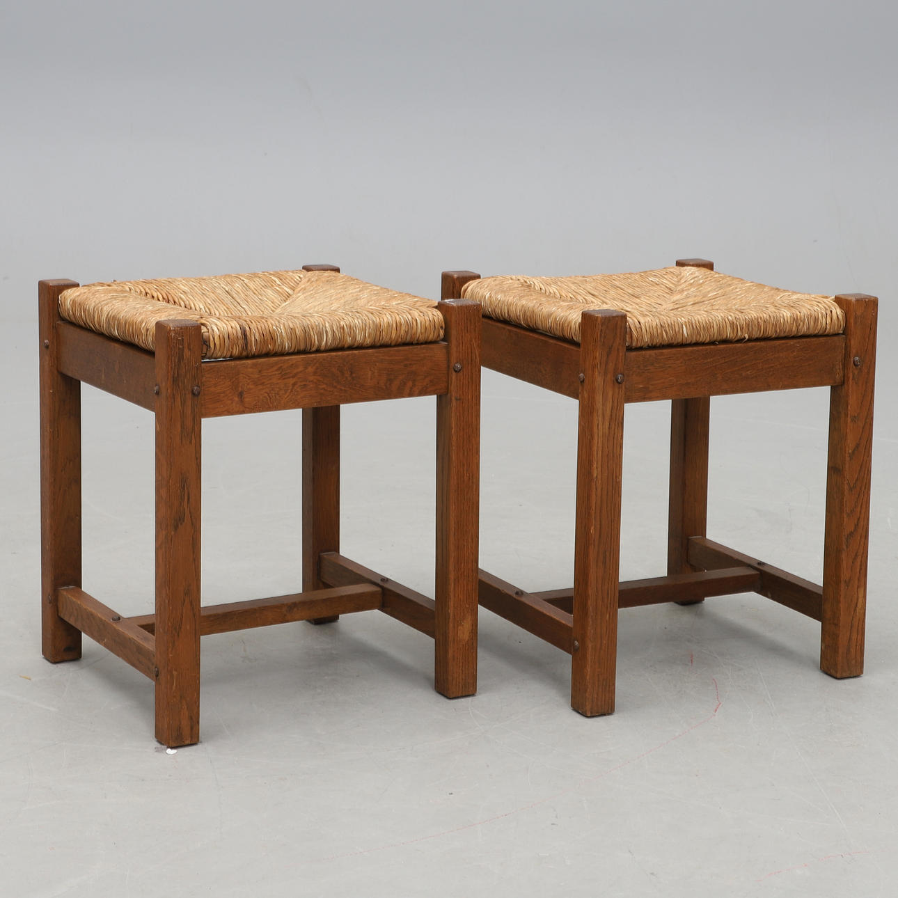 A pair of 20th century stools.